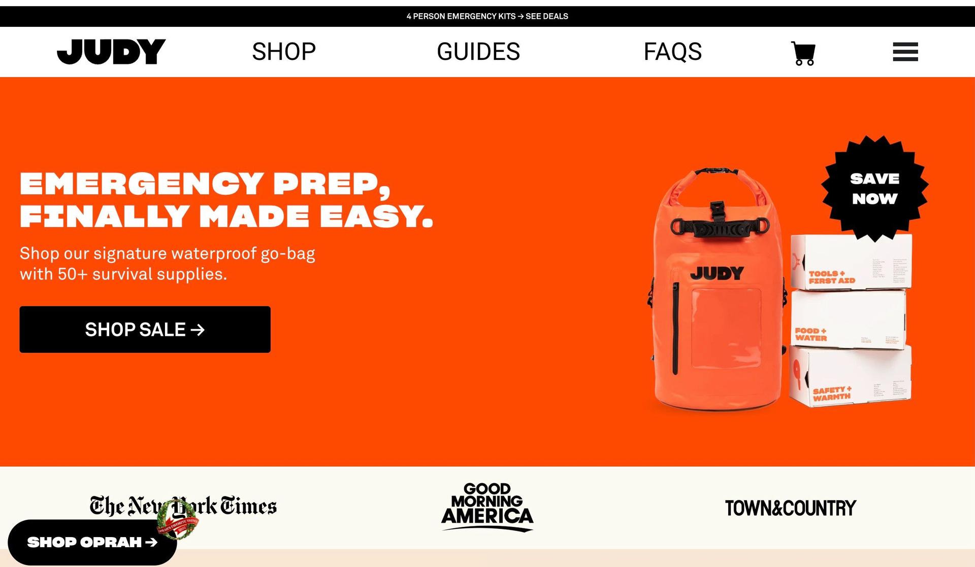 Judy-black and orange websites