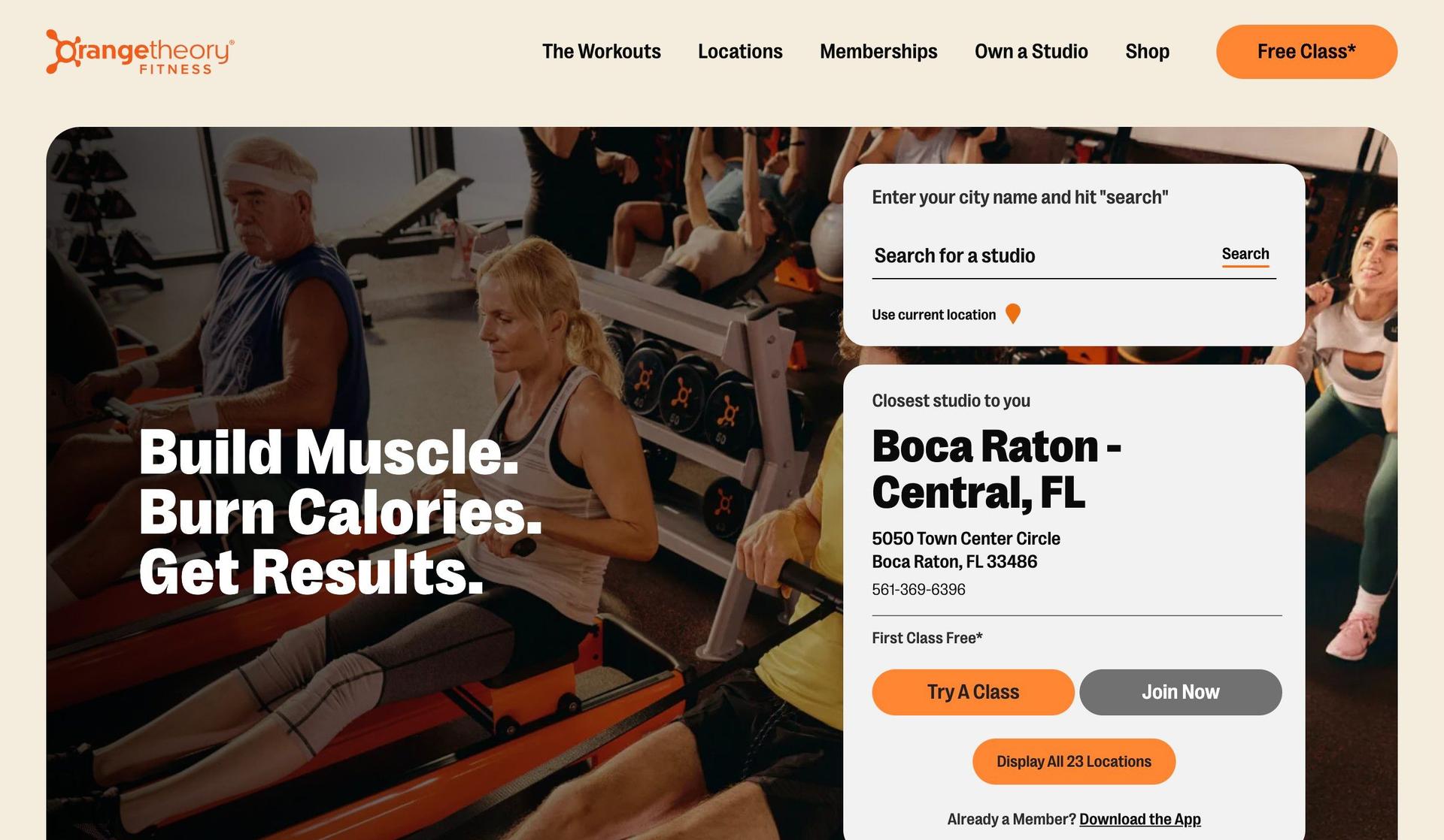 Orangetheory-black and orange websites