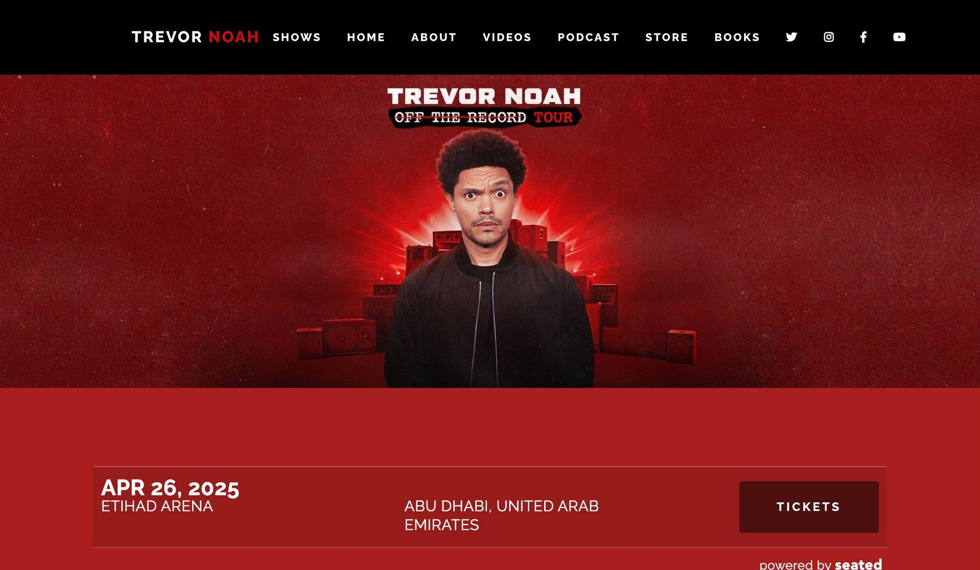 Trevor Noah-comedian websites