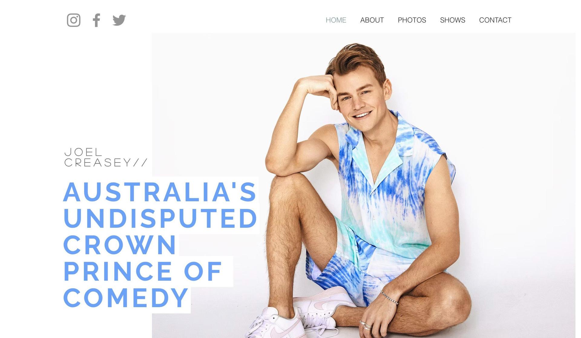 Joel Creasey-comedian websites