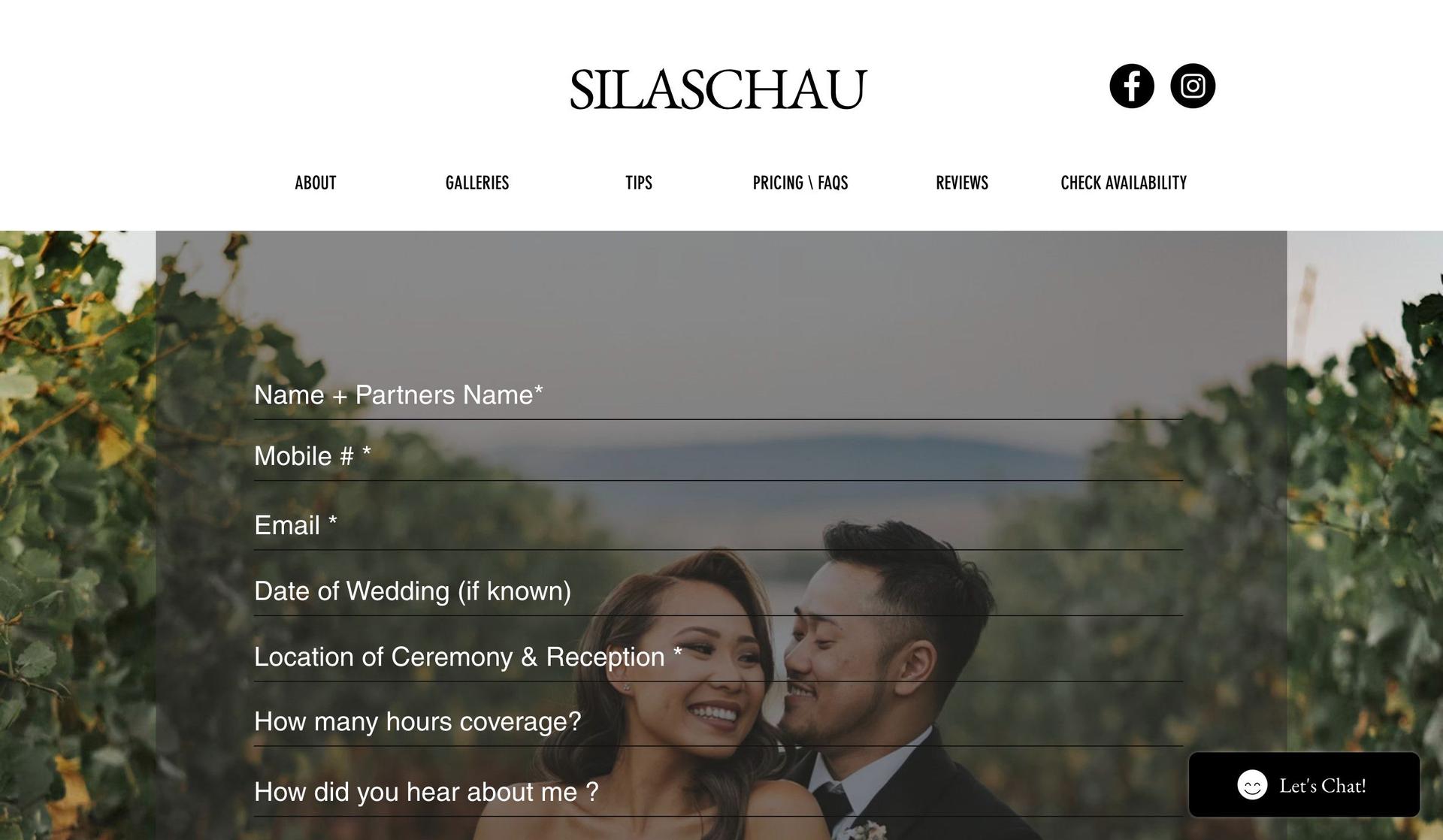 Silas Chau-service website examples