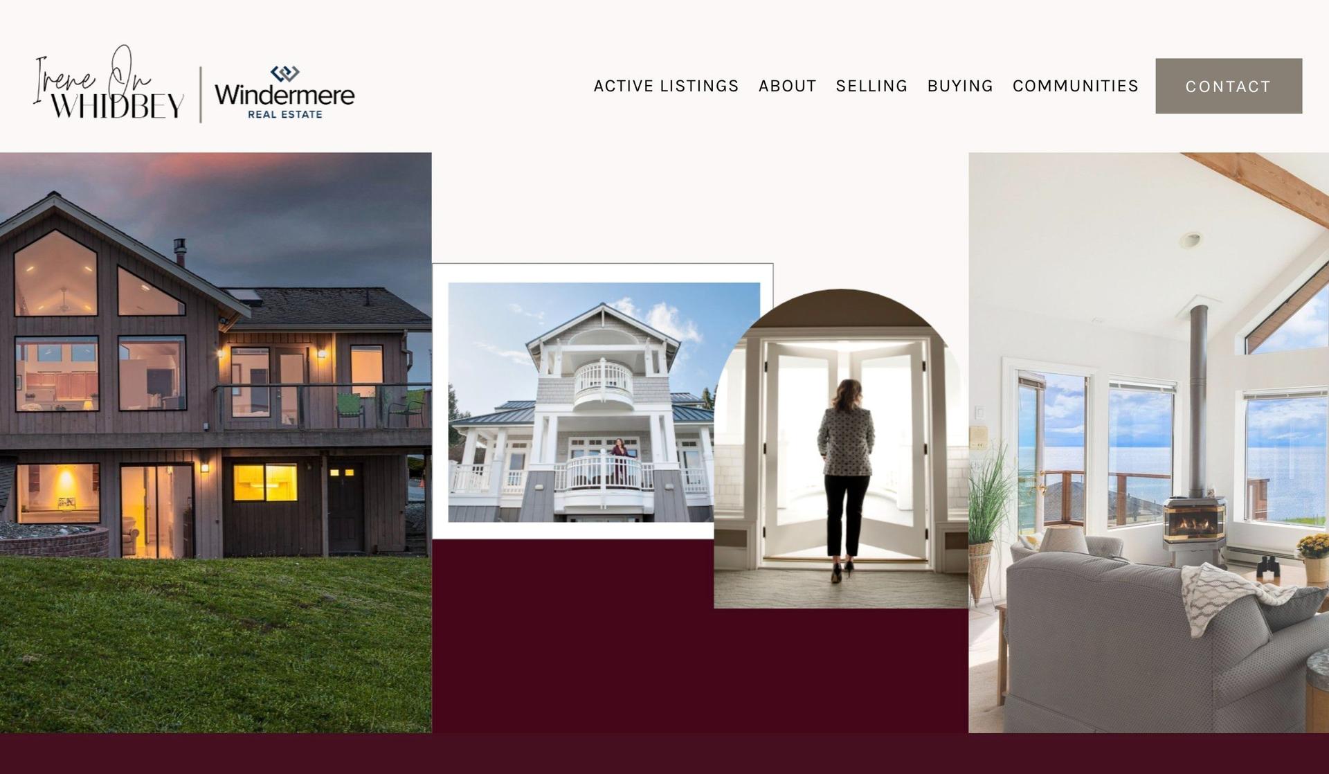 Irene on Whidbey-squarespace real estate websites