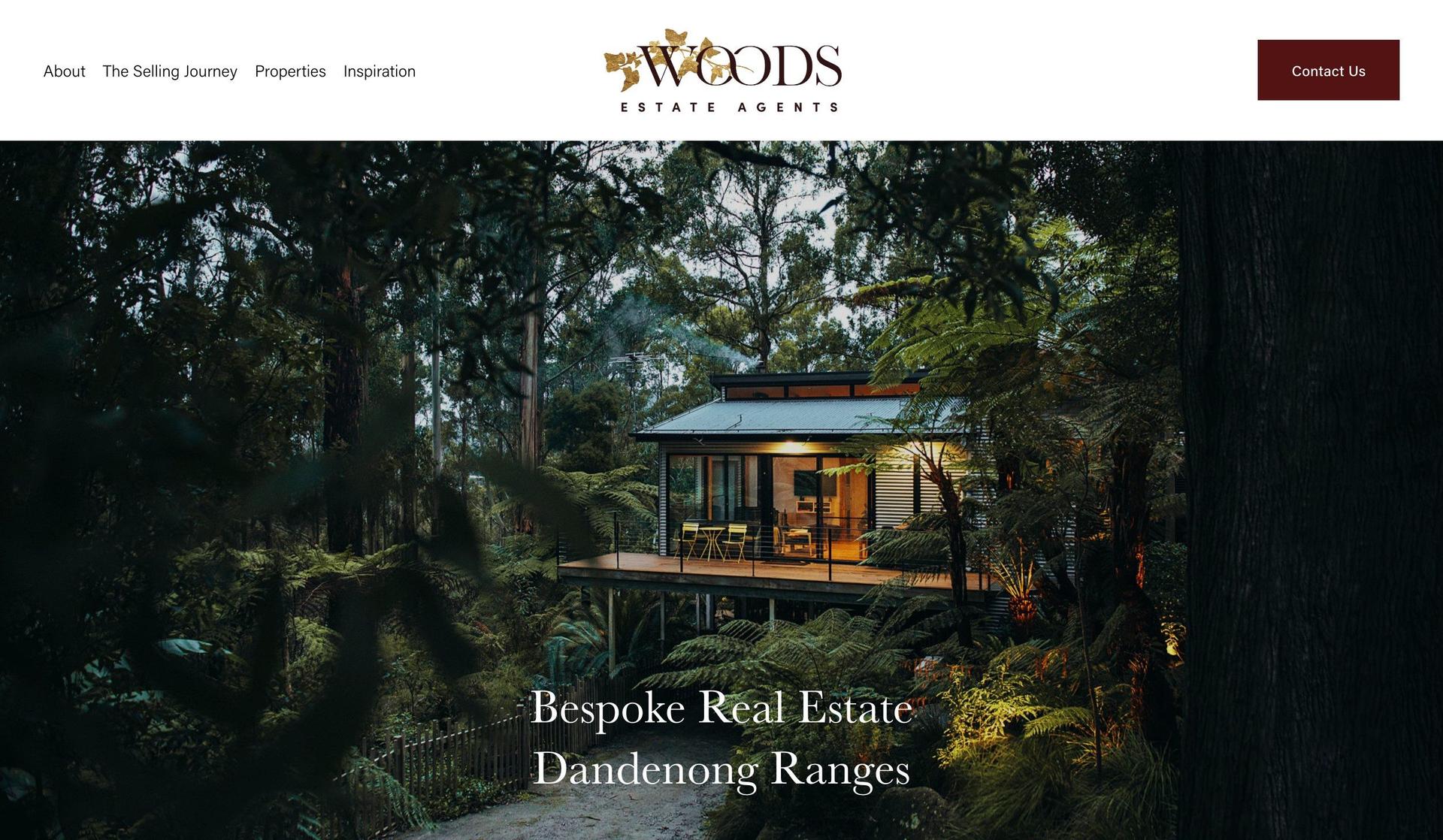 Woods Estate-squarespace real estate websites