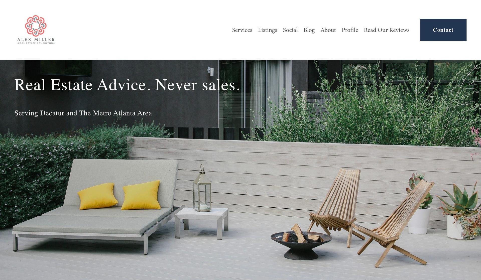 Alex Miller Real Estate-squarespace real estate websites