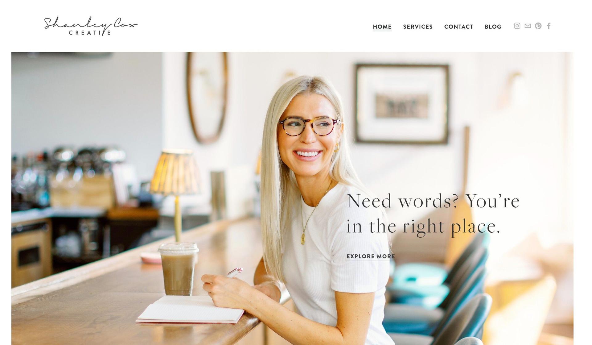 Shanley Cox-service website examples