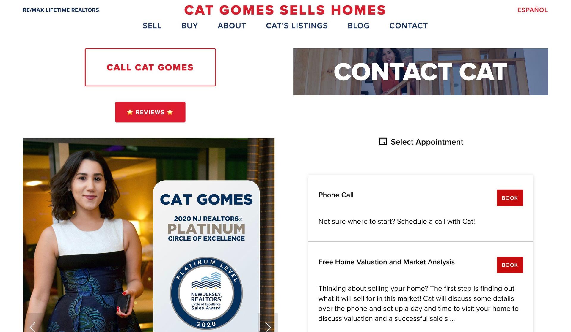 Cat Gomes Sells Homes-squarespace real estate websites