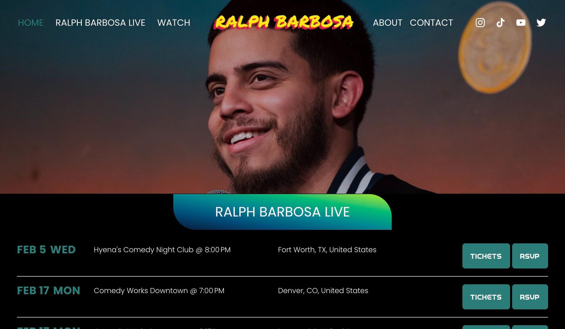 Barbosa Comedy-comedian websites