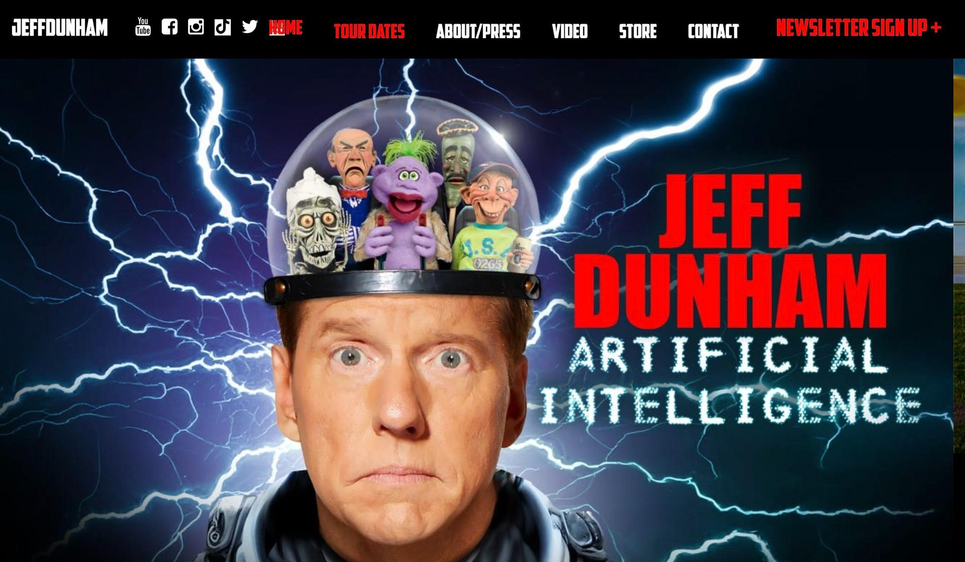 Jeff Dunham-comedian websites