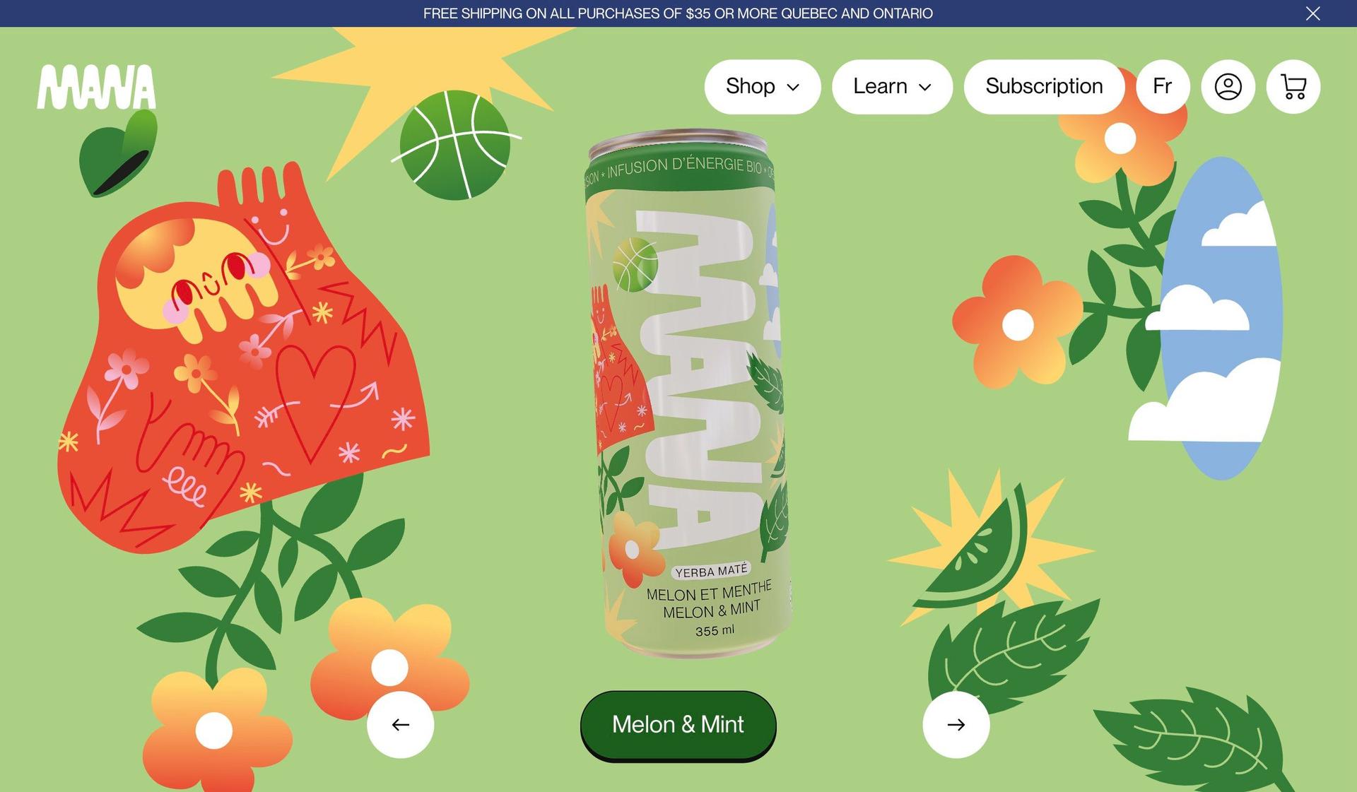 Mana Yerba Mate-colorful websites