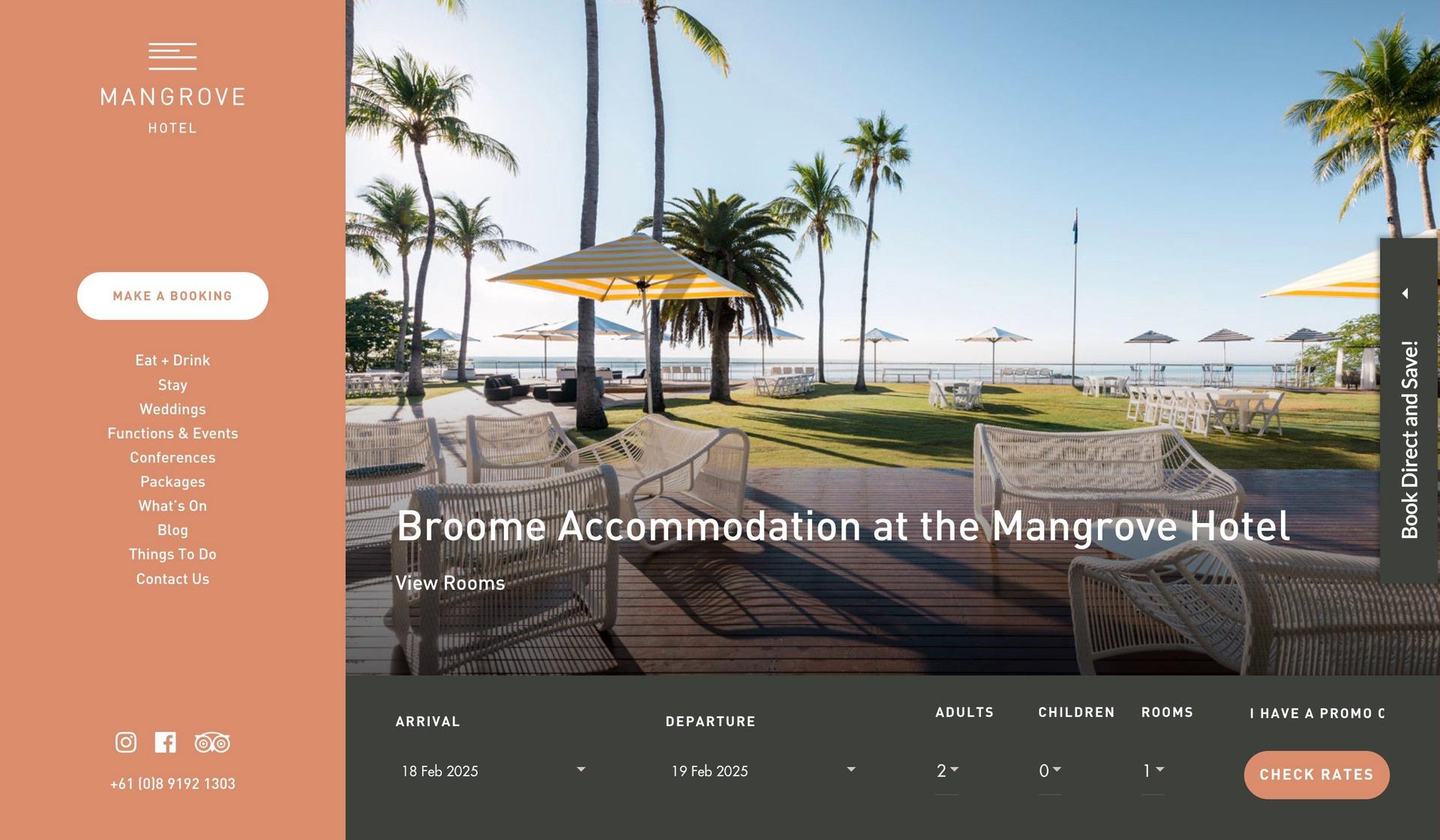 Mangrove Hotel-colorful websites