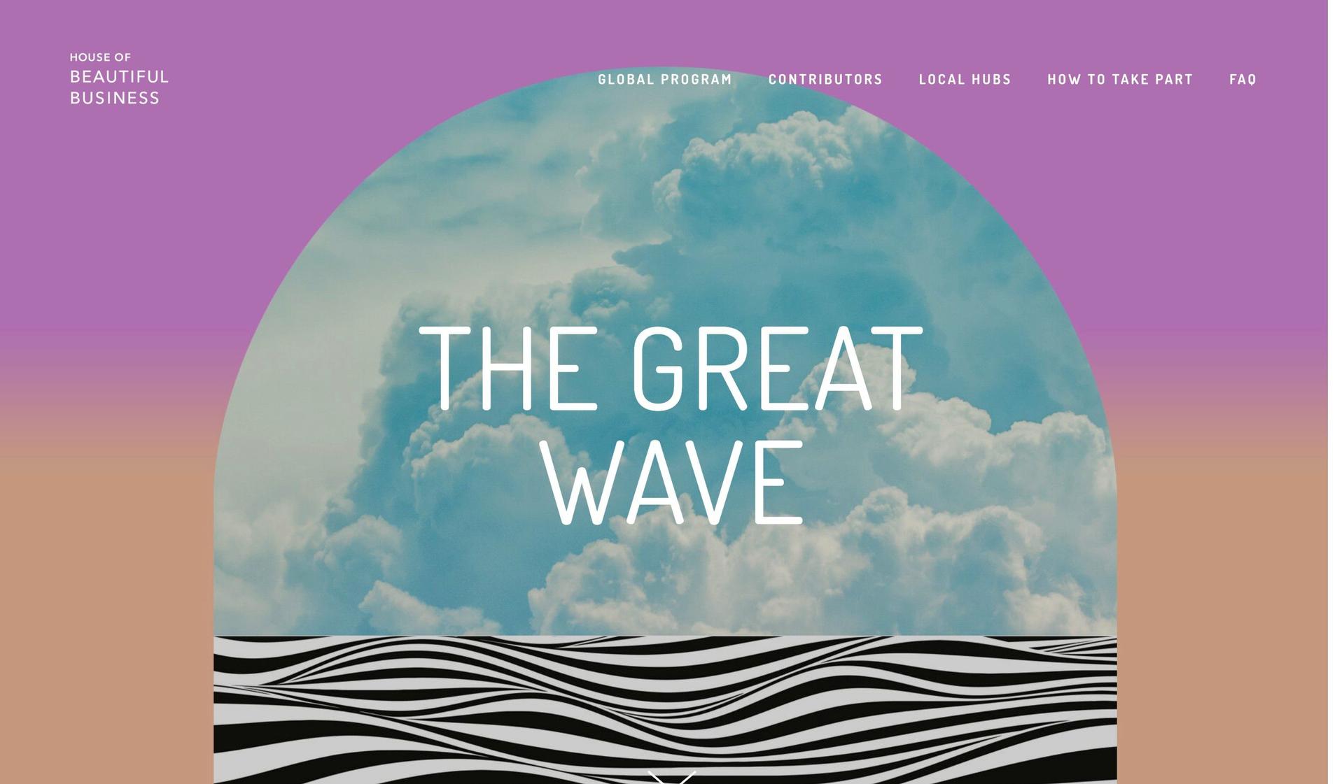 The Great Wave-colorful websites