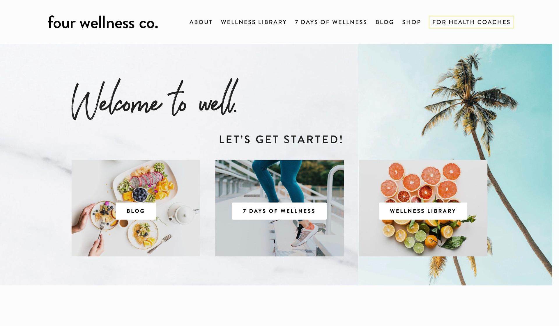 Four Wellness Co-health coaching websites