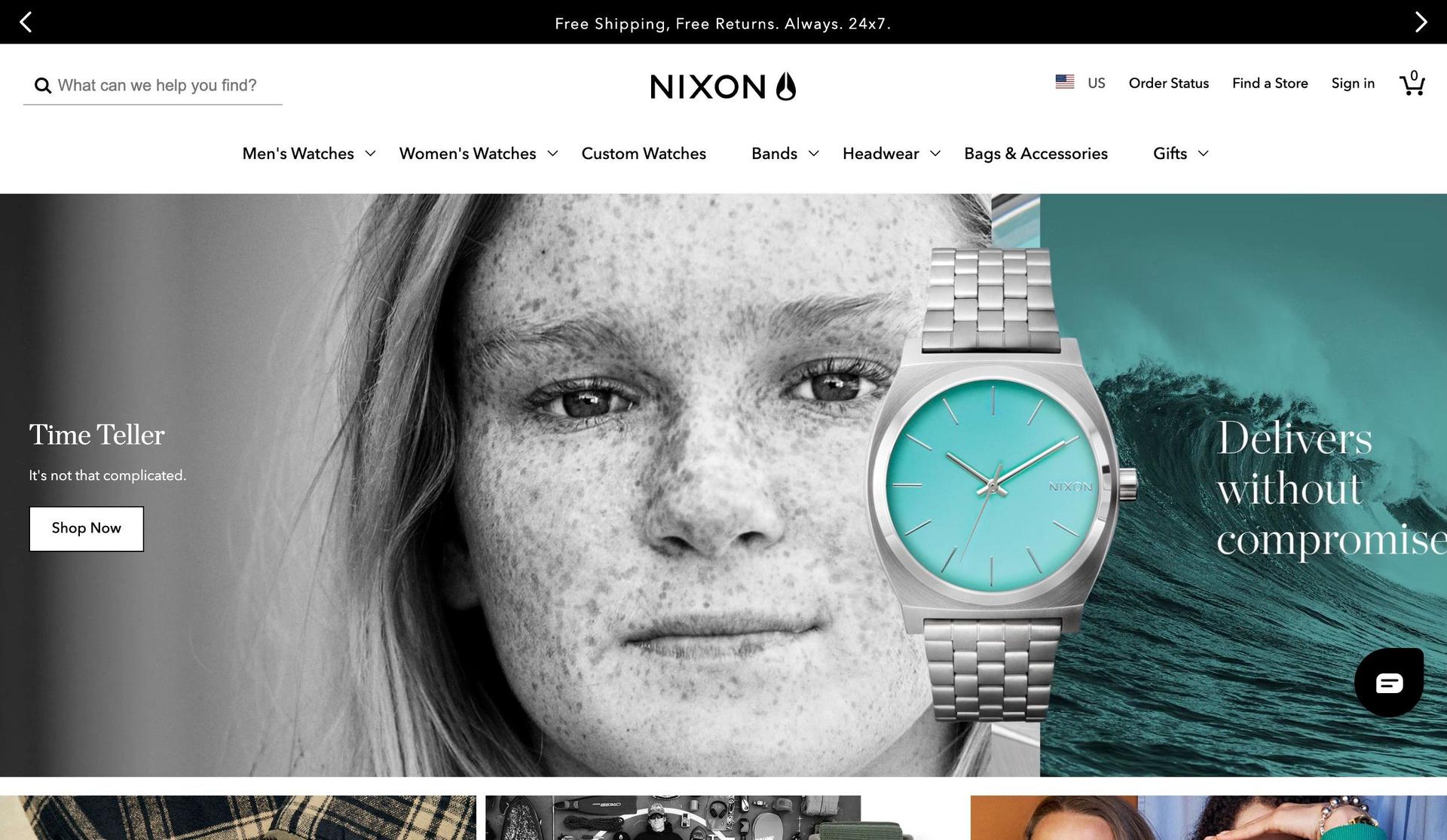 Nixon-responsive web design examples