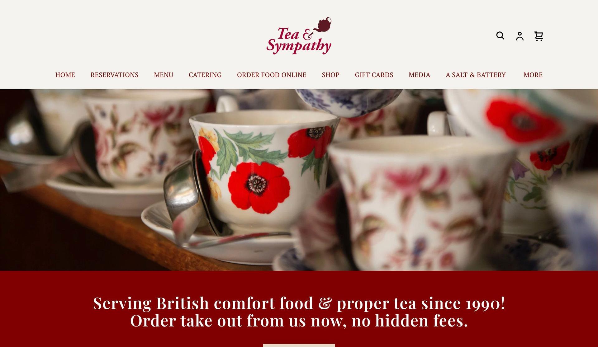 Tea & Sympathy-square online store examples