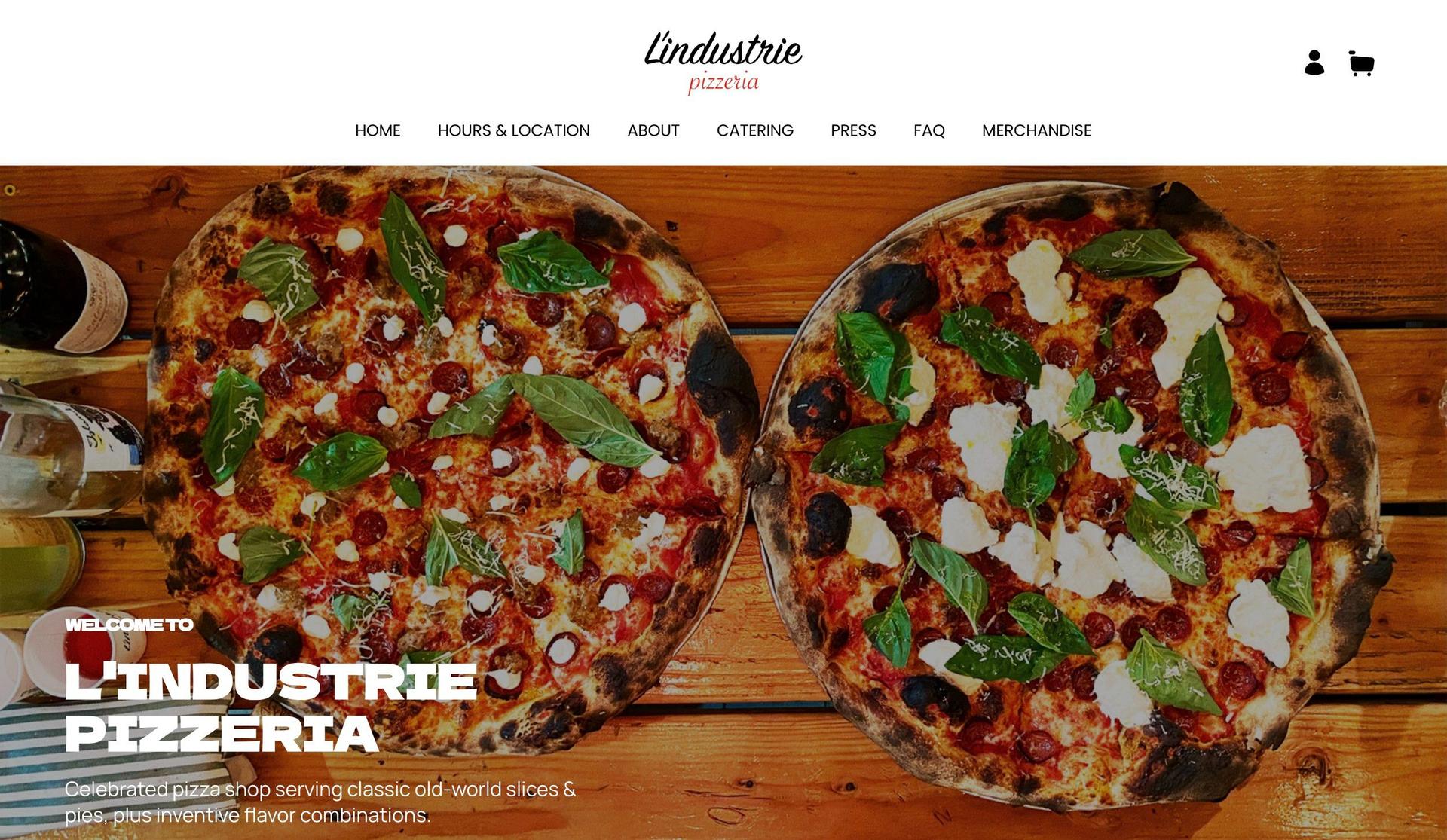 L'Industrie Pizzeria-square online store examples