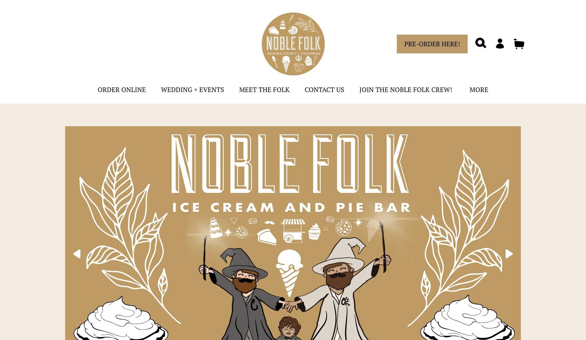 The Noble Folk-square online store examples