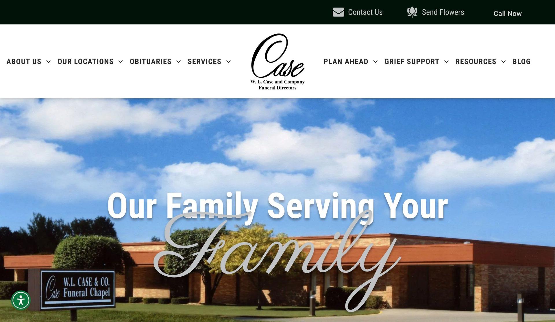 Case Funeral Home-funeral websites