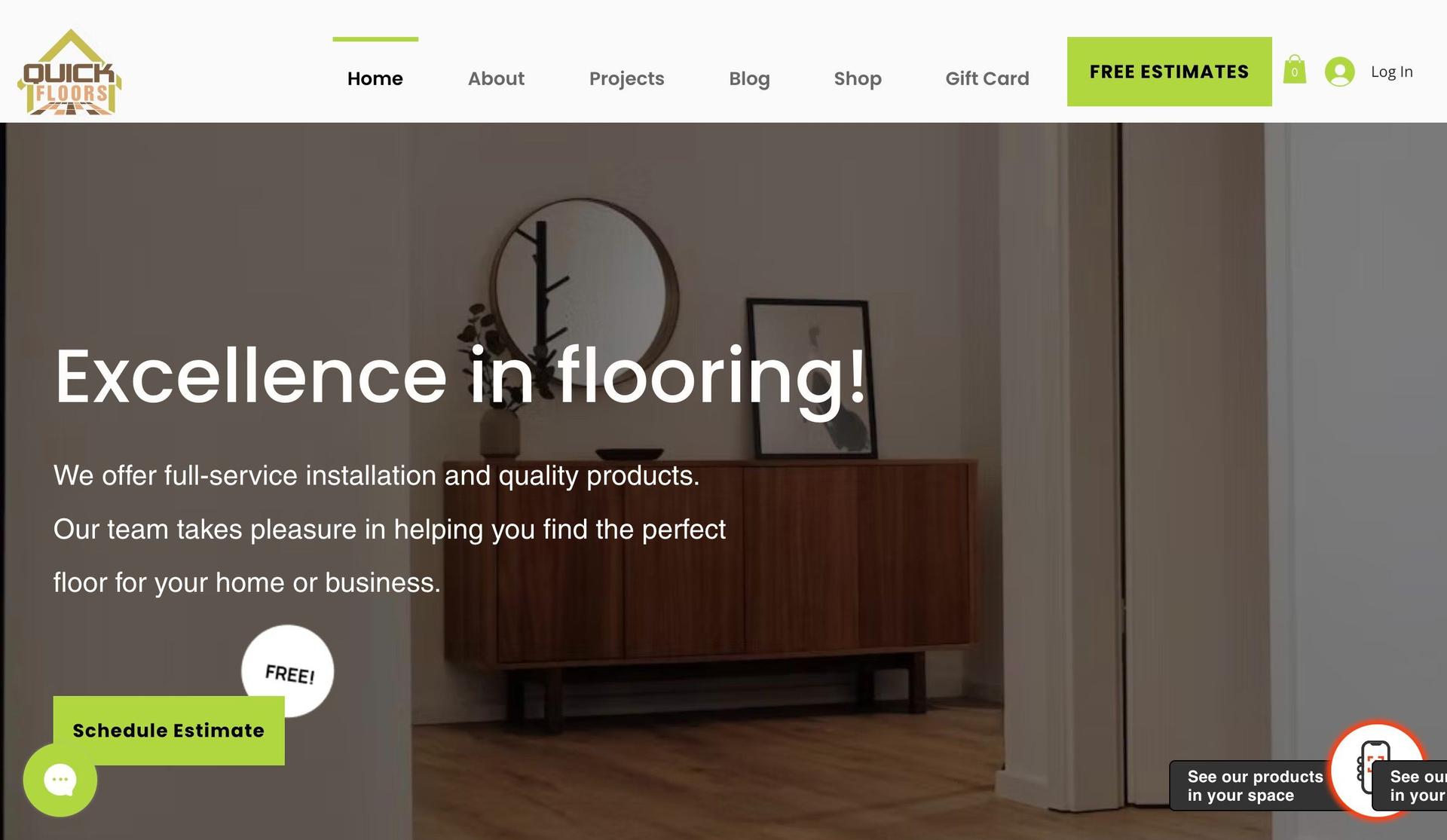 Quick Floors-flooring contractor websites