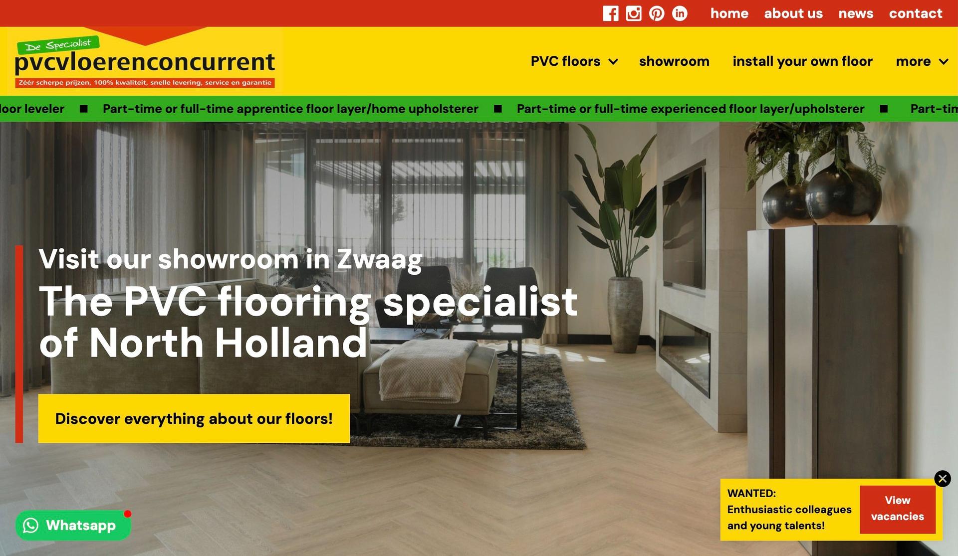 PVC Vloeren Concurrent-flooring contractor websites