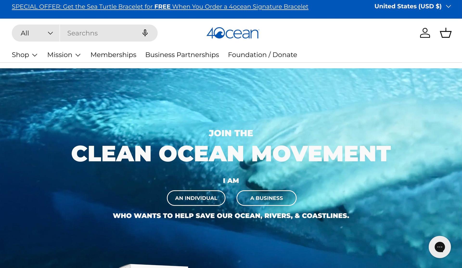 4ocean-responsive web design examples