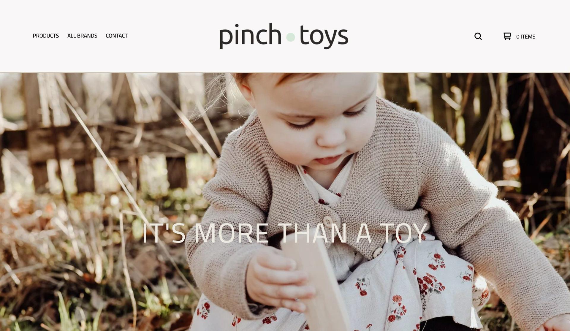 Pinch Toys-big cartel website examples