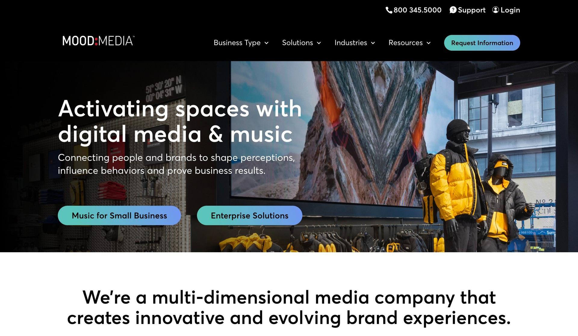 Mood Media-examples of inspirational media websites