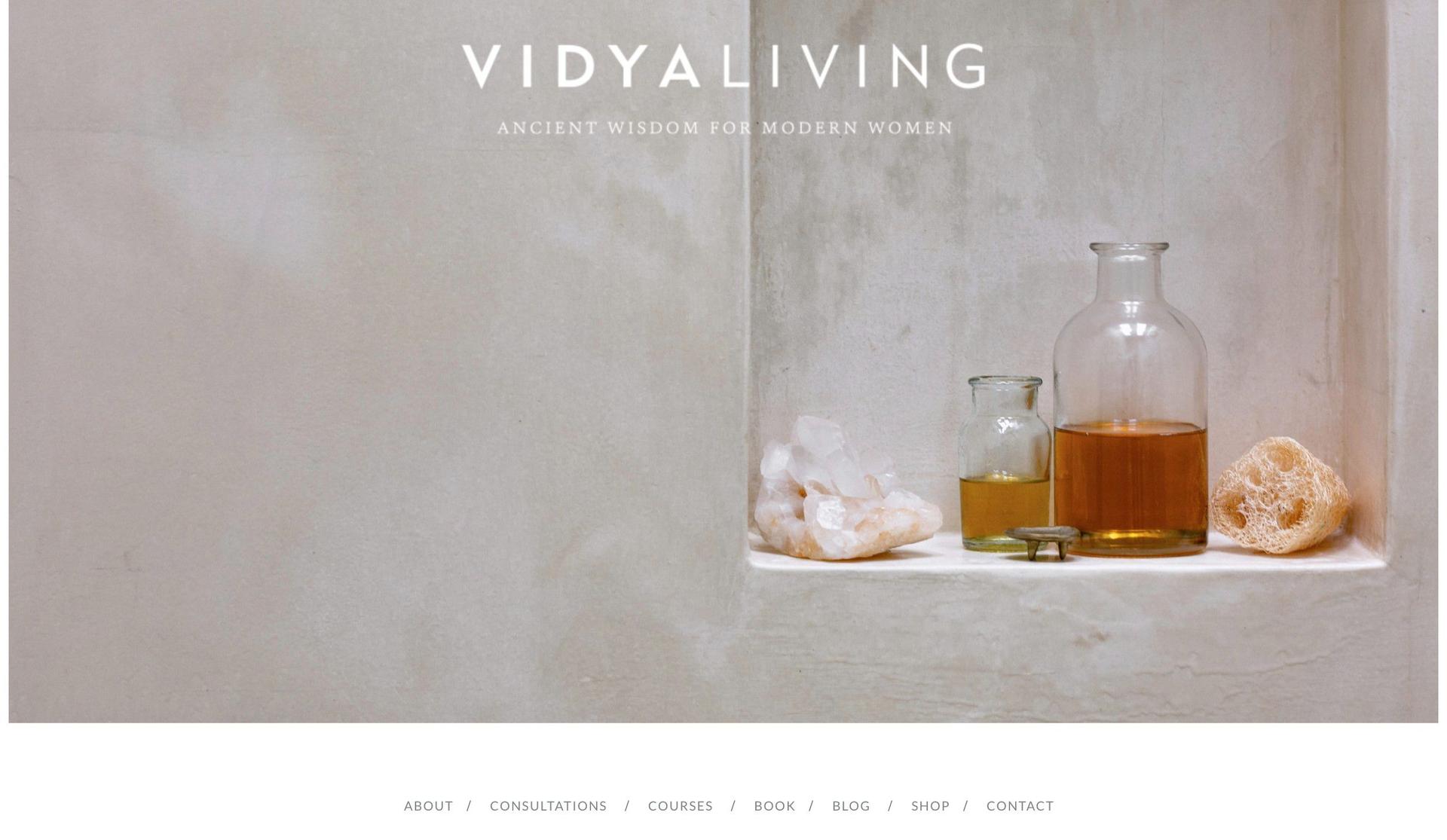 Vidya Living-health coaching websites