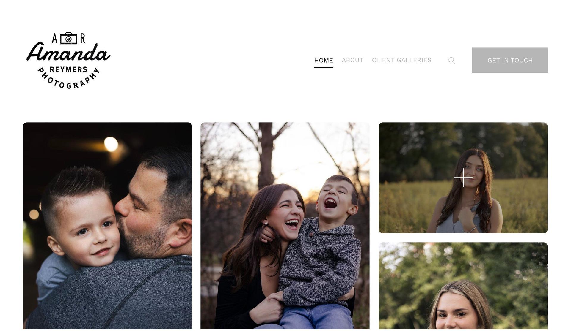 Amanda Reymers Photography-family website examples