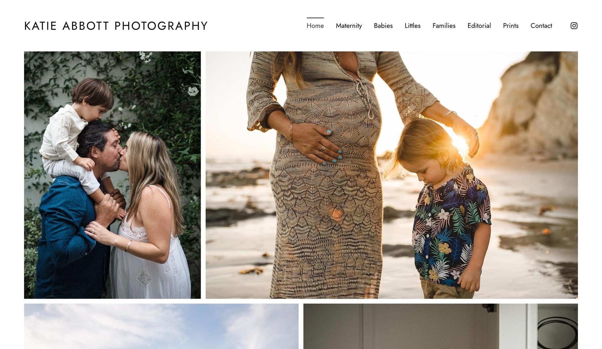 Katie Abbott Photography-family website examples