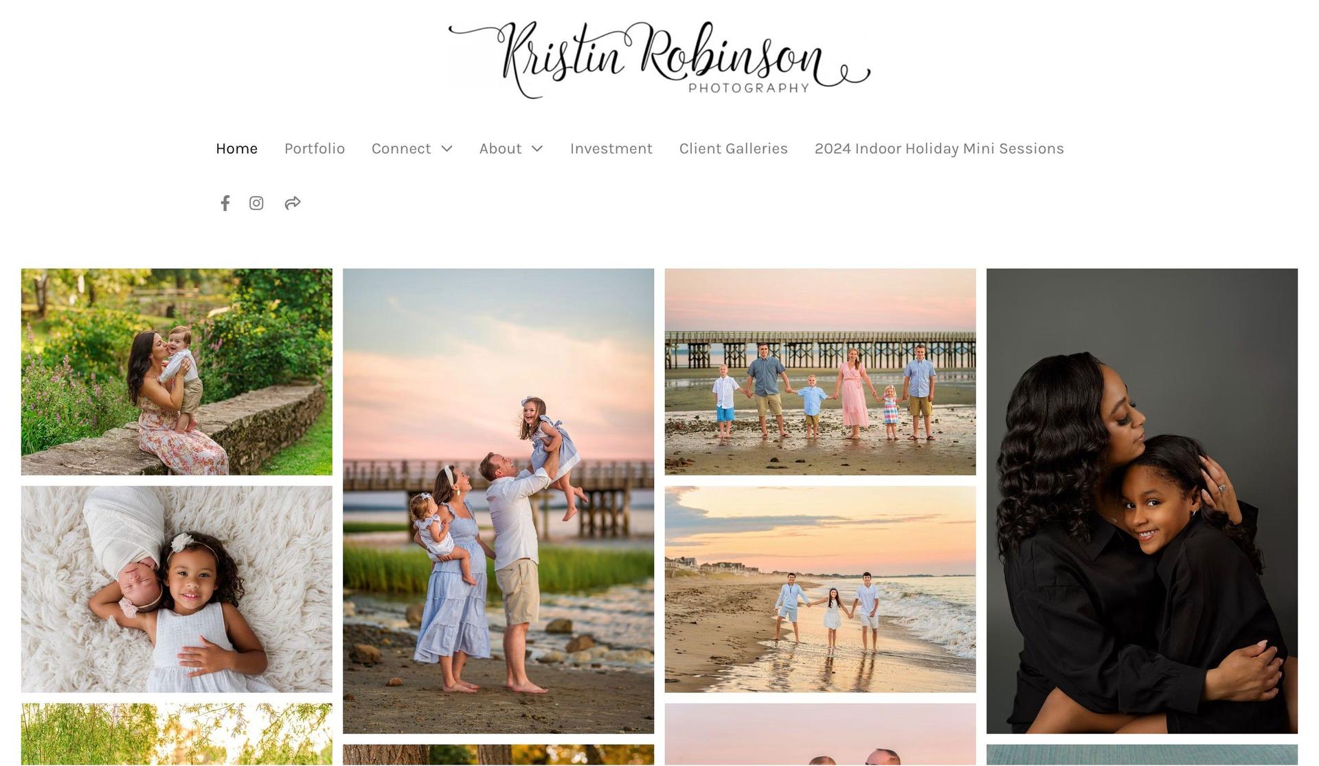 Kristin Robinson Photography-family website examples