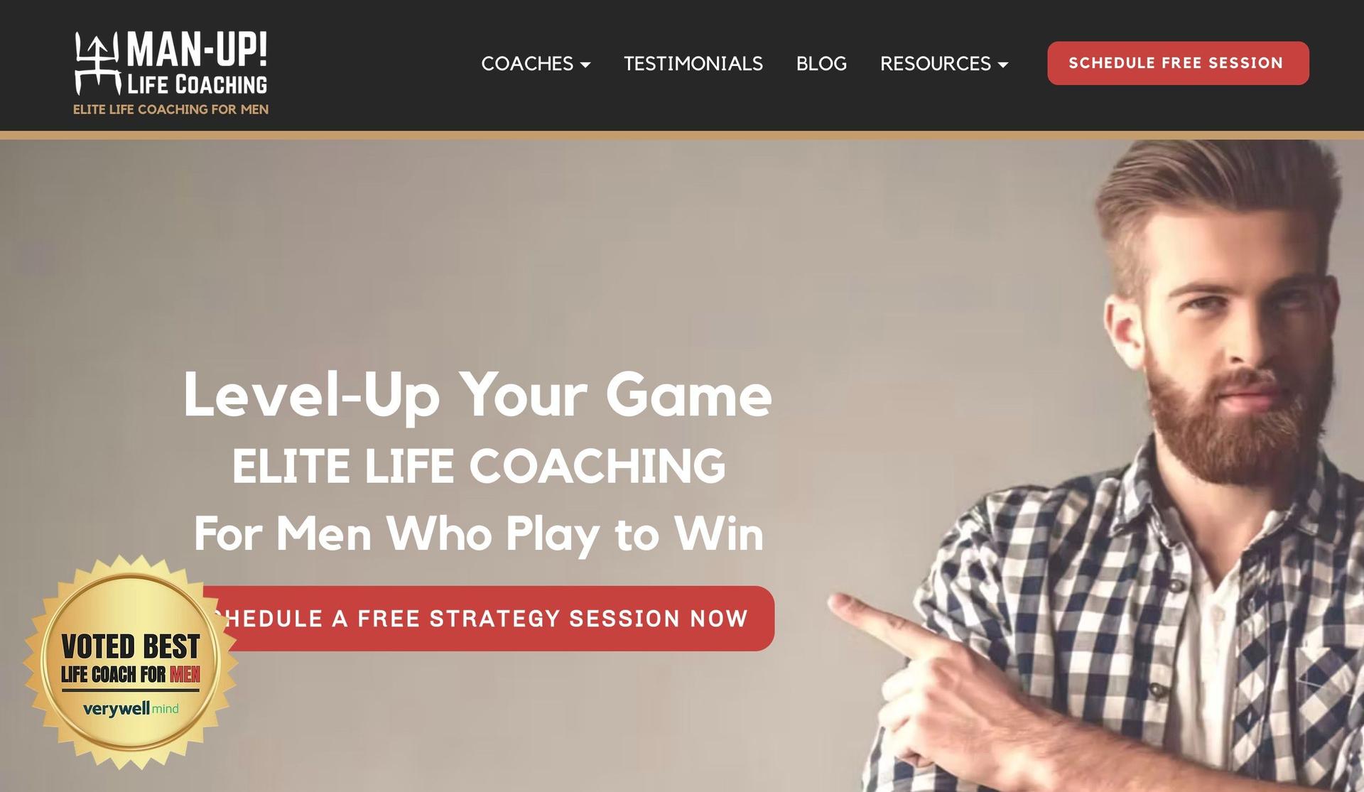 Man Up Life Coaching-life coaching websites