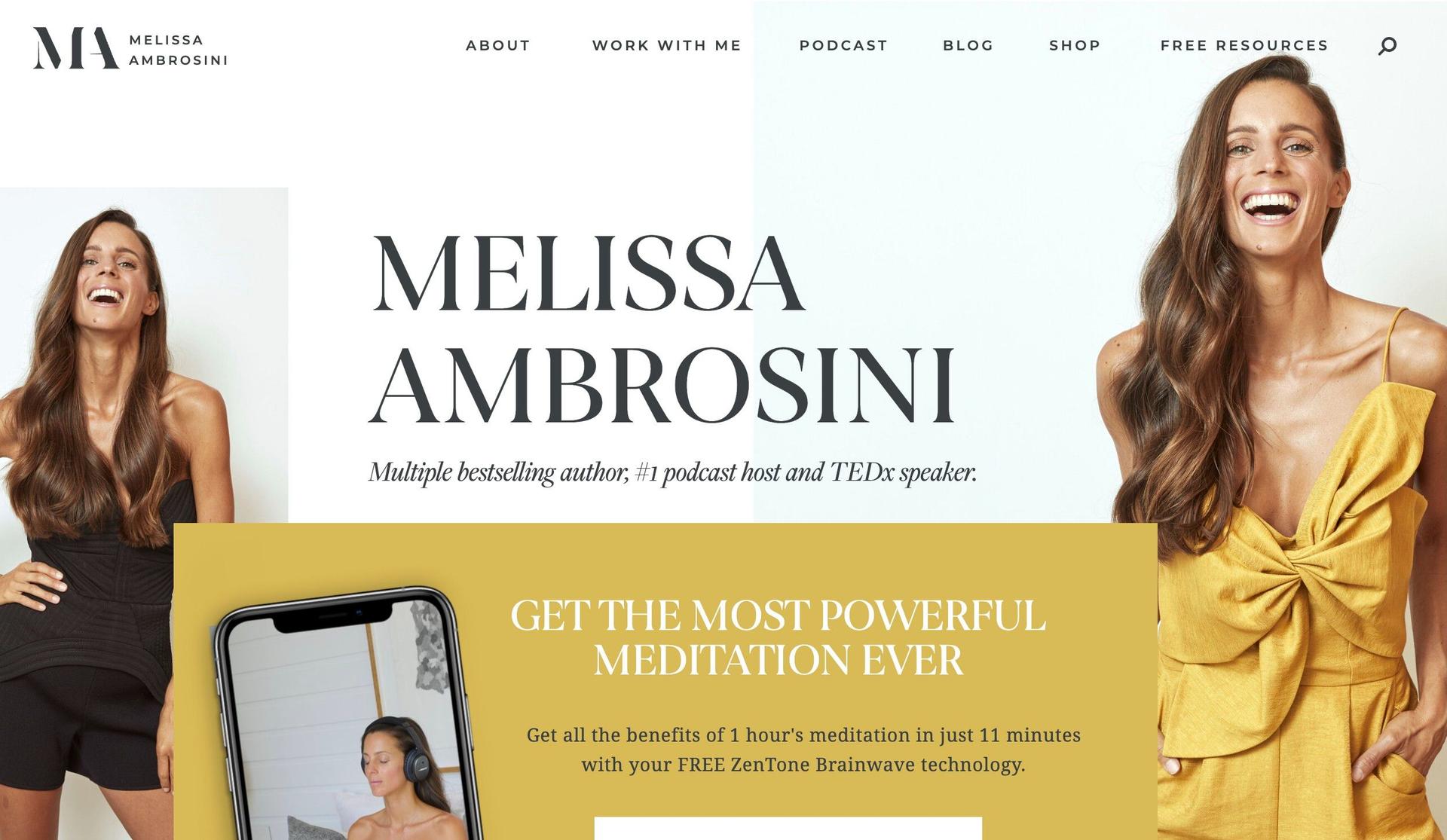 Melissa Ambrosini-life coaching websites