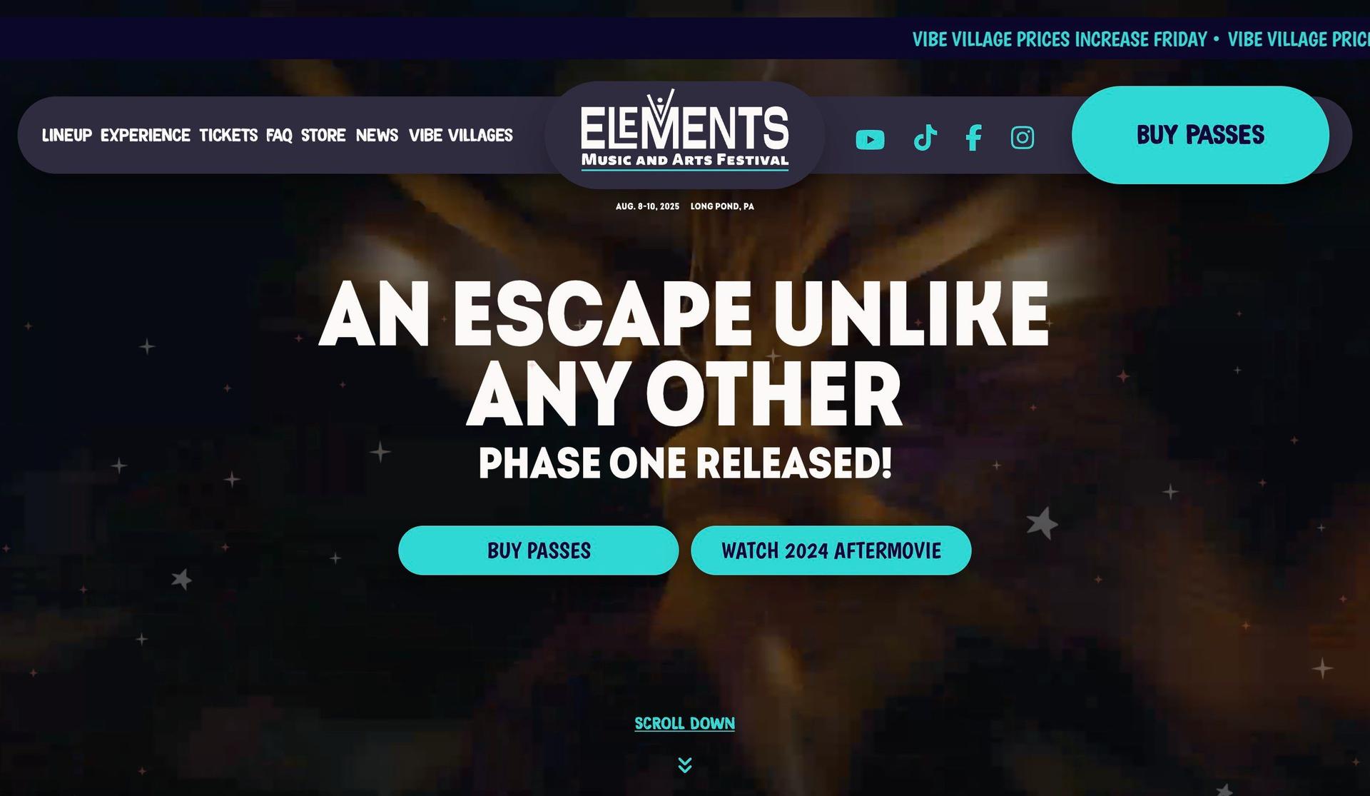 Elements Fest-conference websites