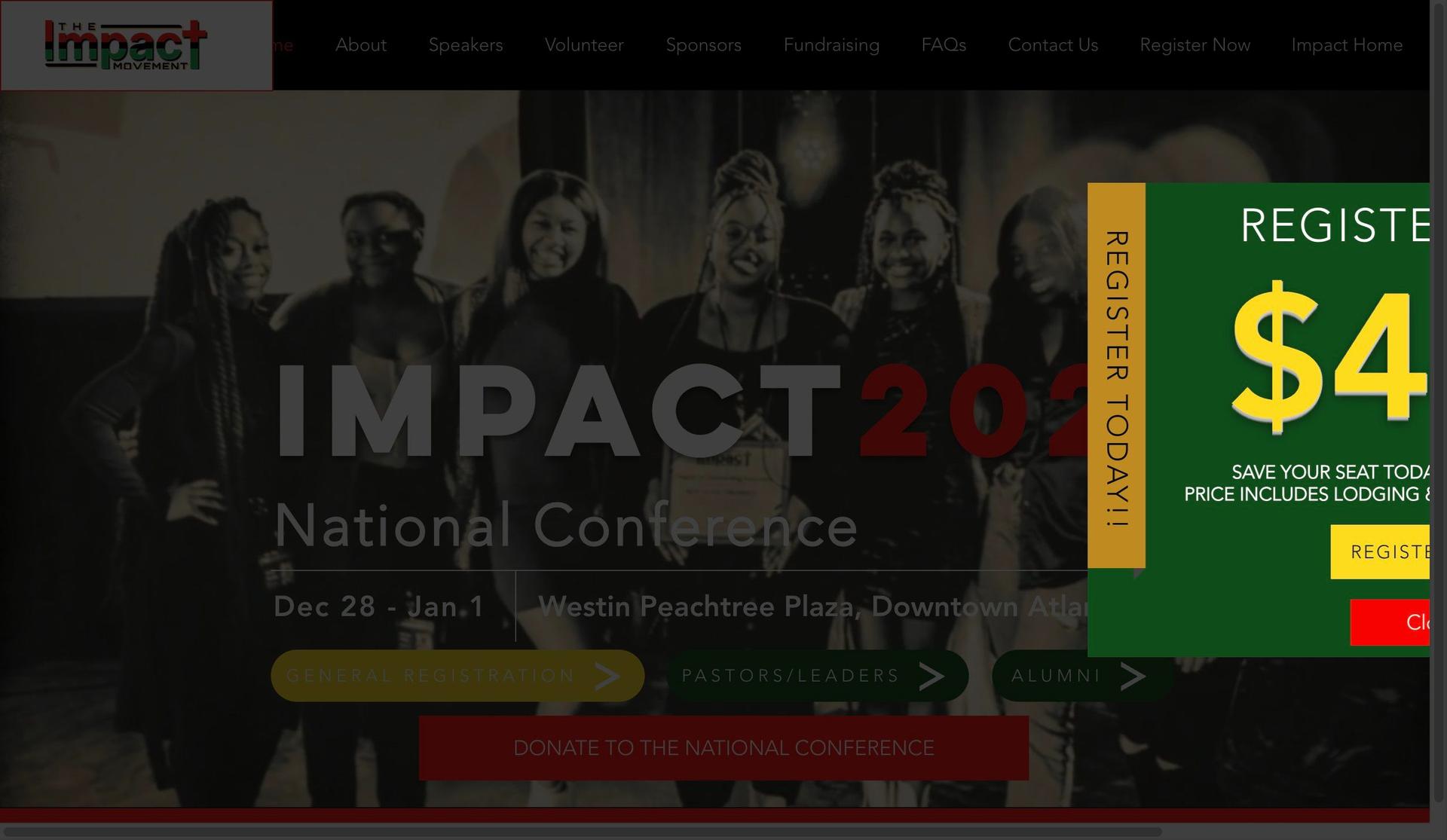 Impact Movement Conference-conference websites