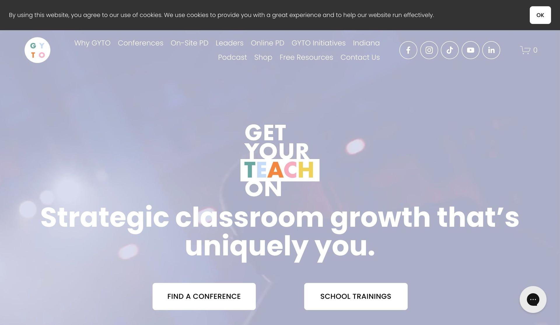 Get Your Teach On-conference websites