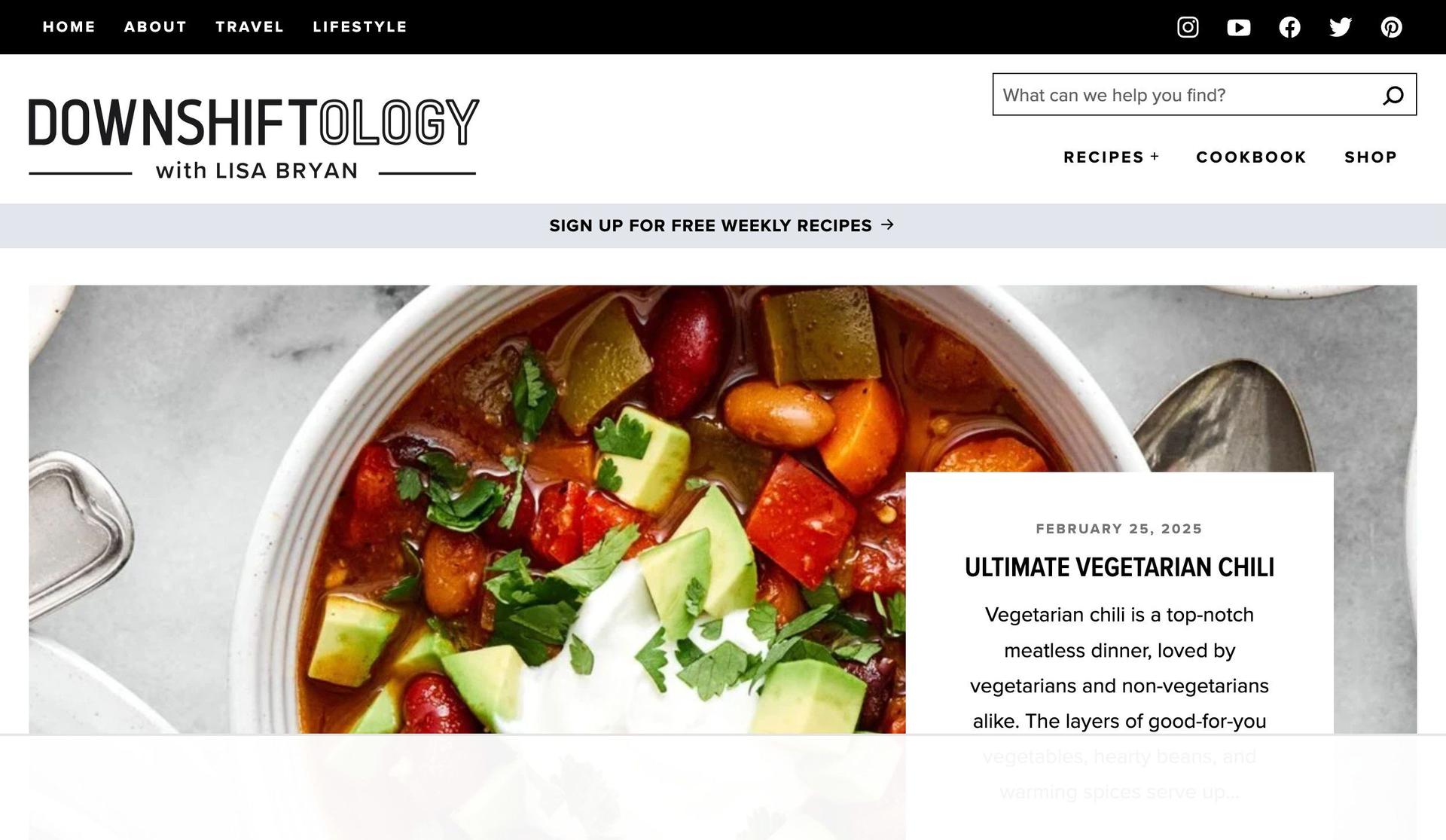 Downshiftology-food blog examples