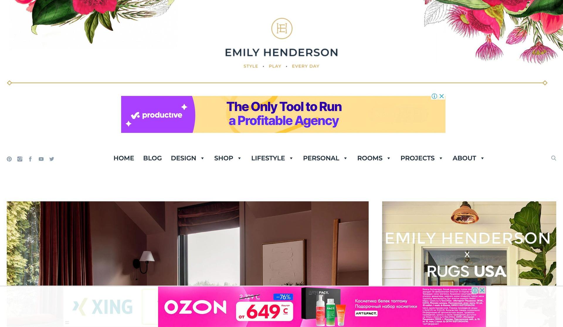 Style by Emily Henderson-+lifestyle website examples+