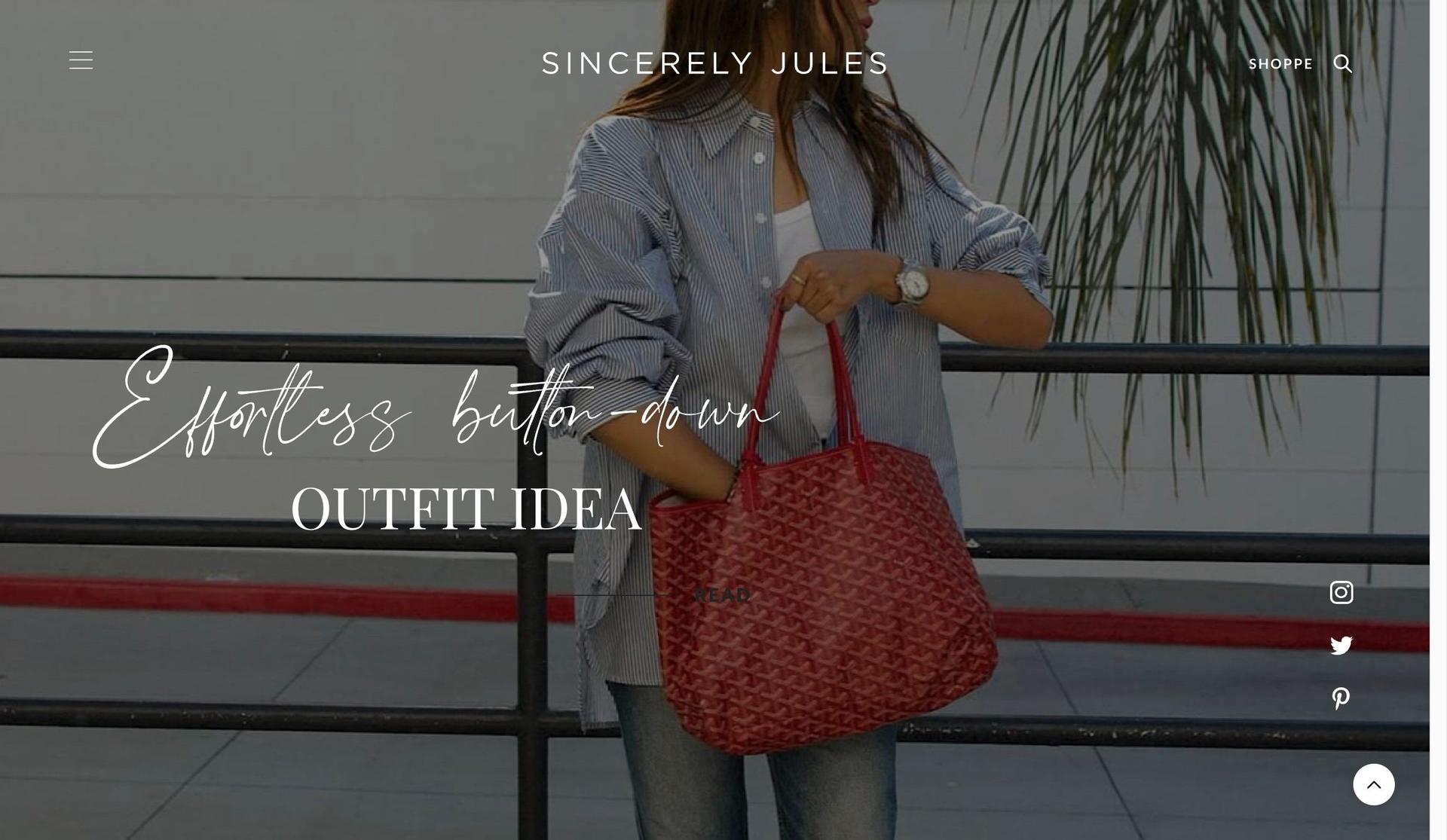 Sincerely Jules-+lifestyle website examples+