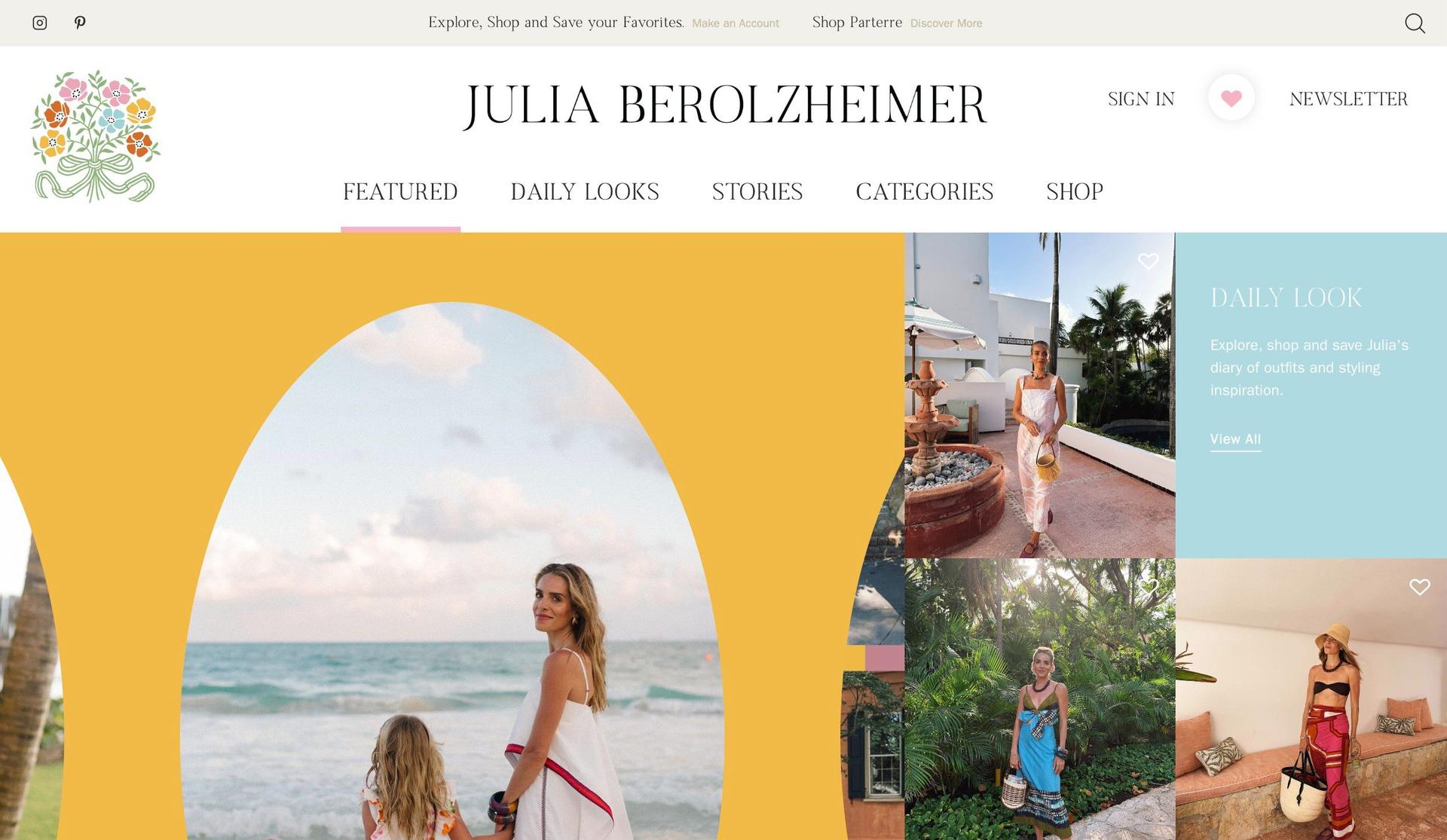 Julia Berolzheimer-+lifestyle website examples+