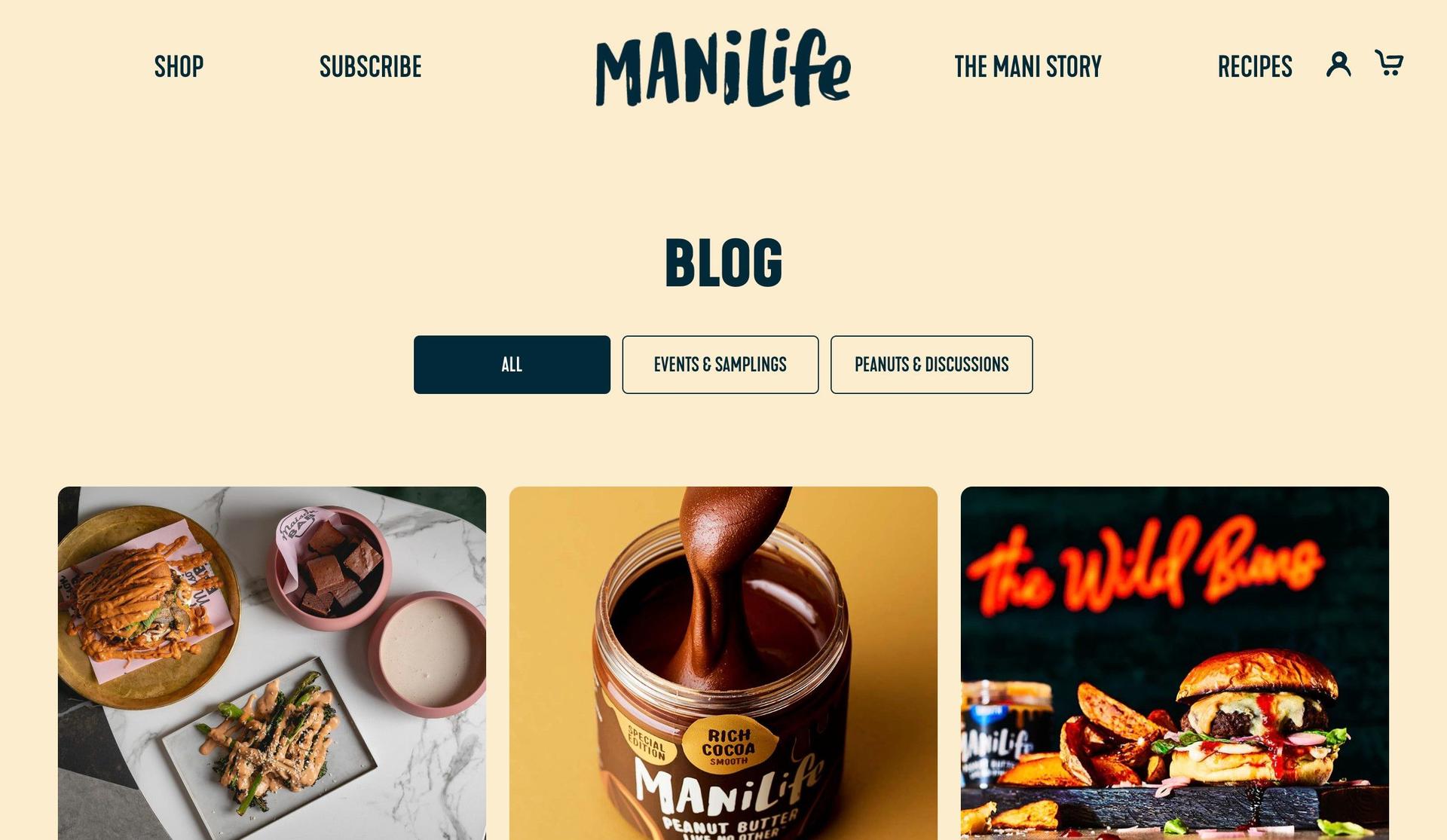 Mani Life-food blog examples