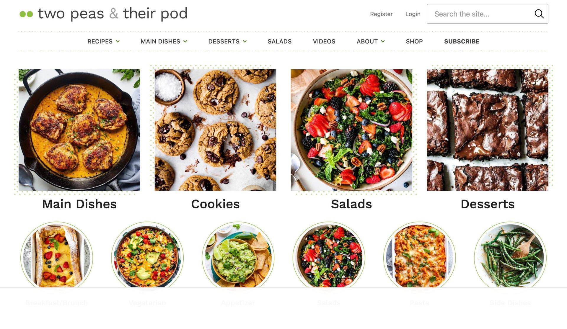 Two Peas and Their Pod-food blog examples