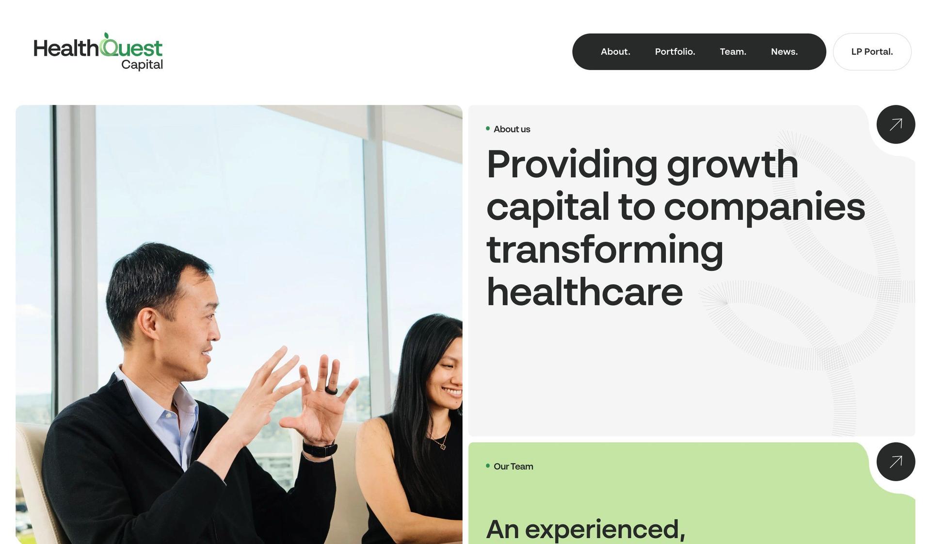 HealthQuest Capital-ux design examples