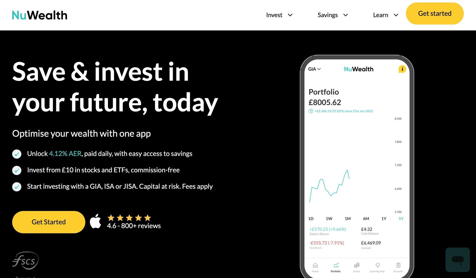 NuWealth-ux design examples