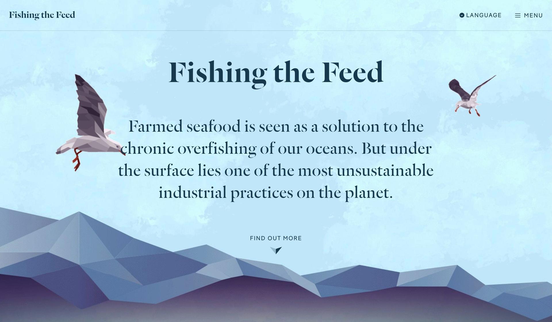 Fishing the Feed-interactive website examples