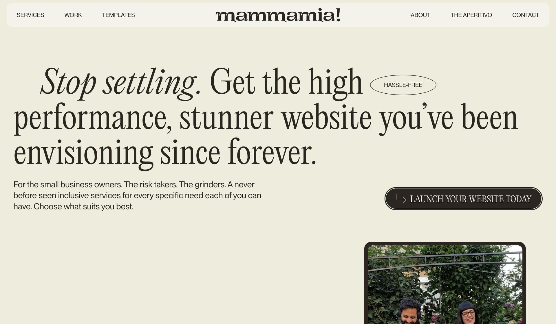 Mamma Mia Studio-interactive website examples