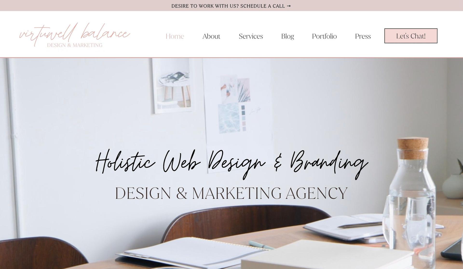 Virtuwell Balance-virtual assistant websites