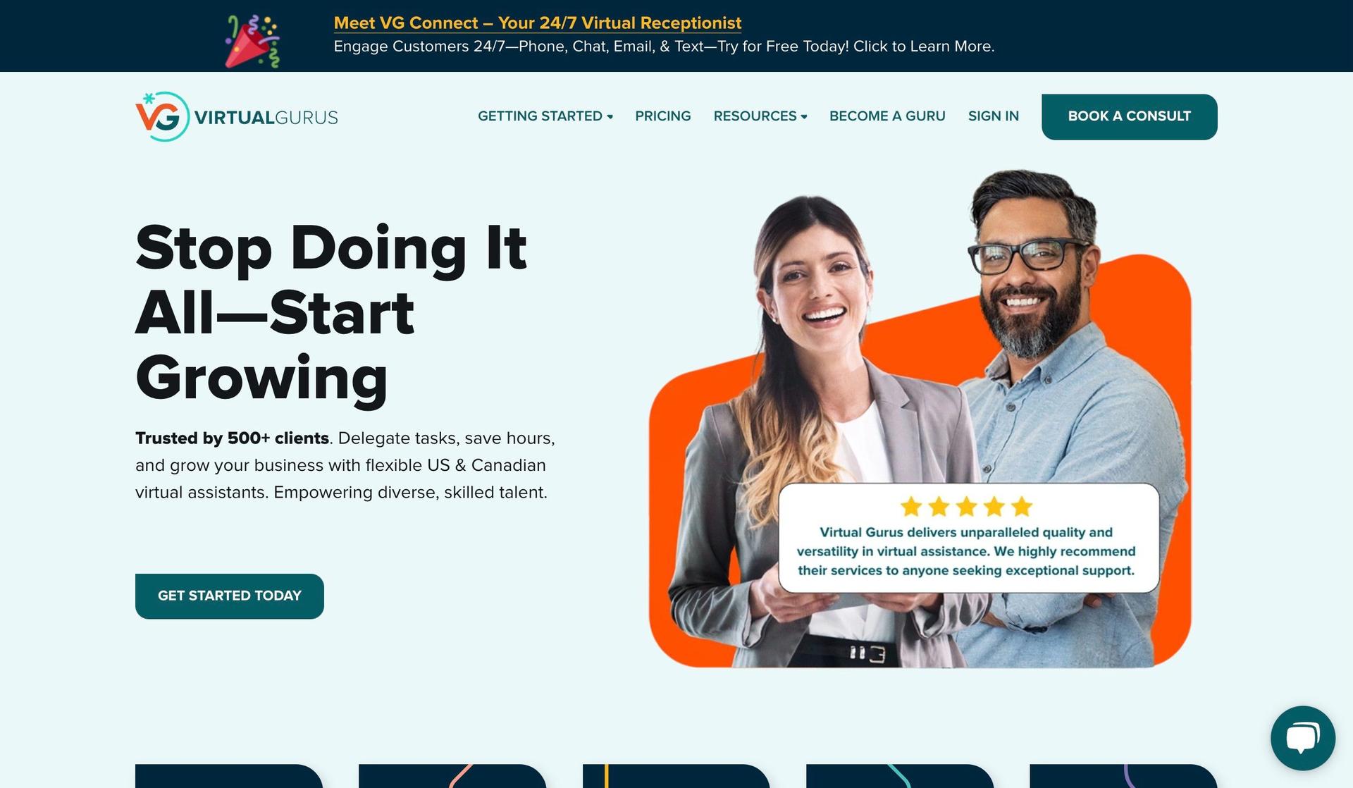 The Virtual Gurus-virtual assistant websites