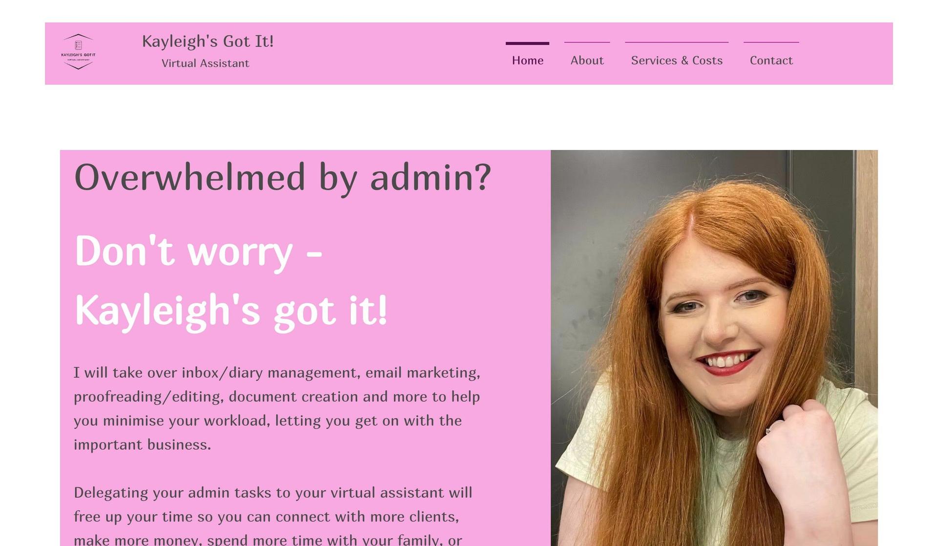 Kayleigh's Got It-virtual assistant websites