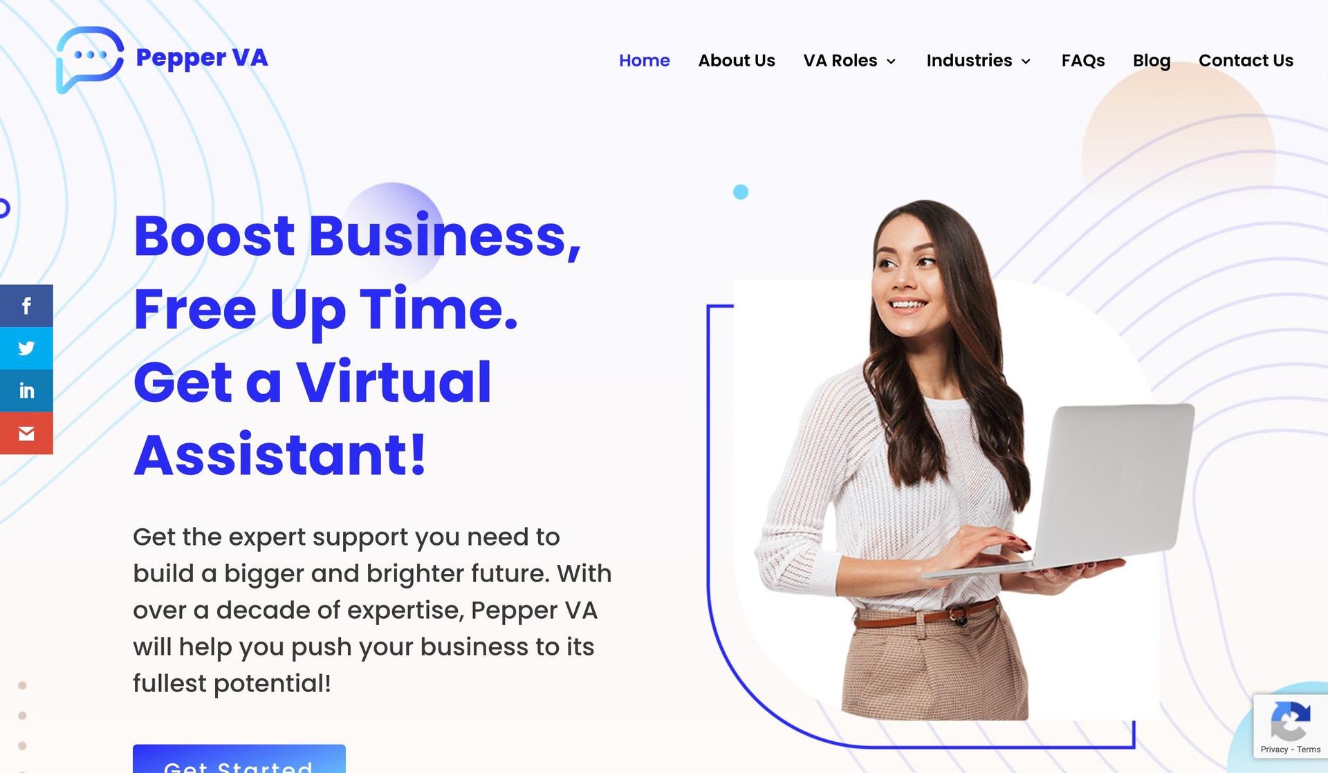 Pepper Virtual Assistant-virtual assistant websites