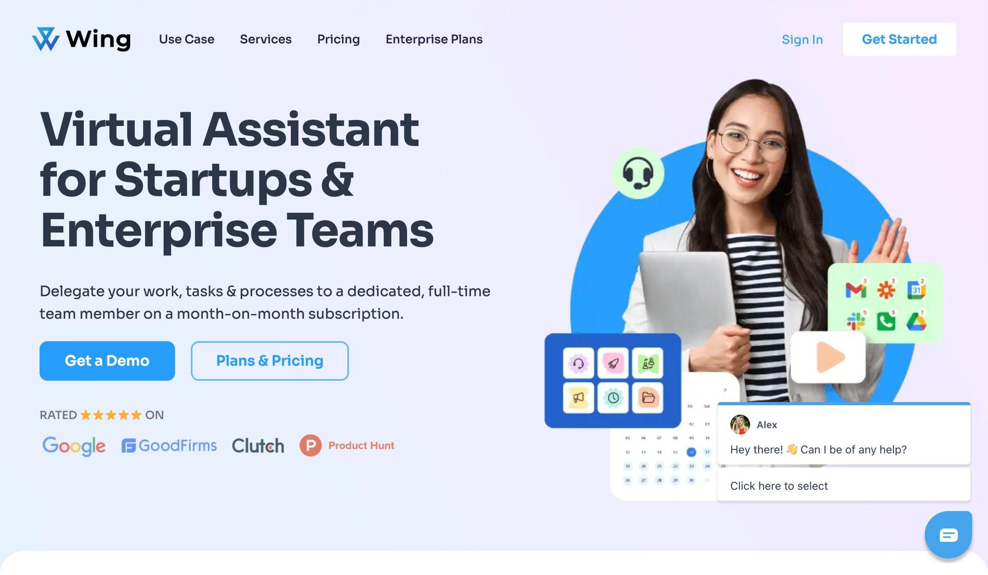 Wing Assistant-virtual assistant websites